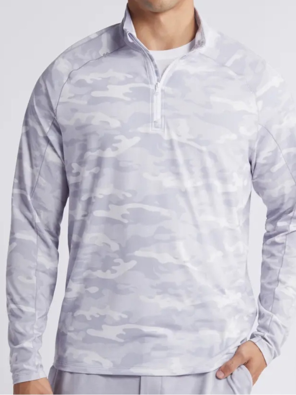 Johnnie-o Patton Camo Half Zip Pullover NWT S